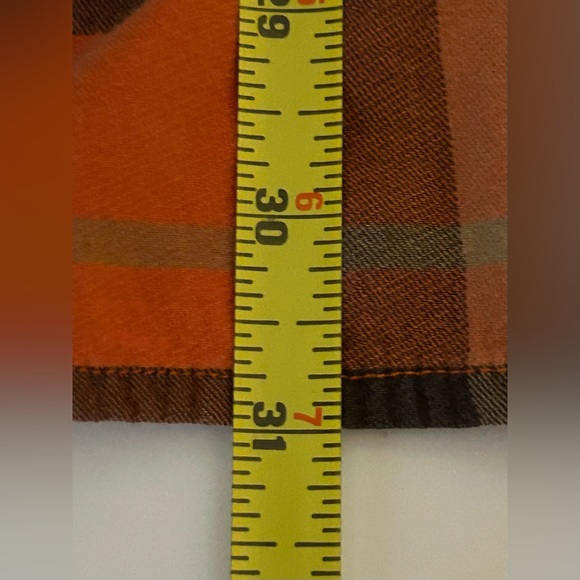 COLUMBIA Button Up Shirt Men's Size XL Plaid Checks Orange and‎ Brown - Picture 9 of 11